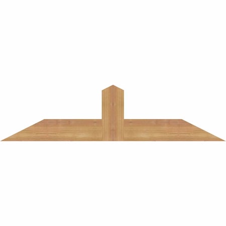 Ekena Millwork Portland Smooth Timber Gable Bracket, Western Red Cedar, 36"W x 9"H x 1 1/2"D x 3 1/2"F, 6/12 Pitch GBW036X09X0204POR00SWR
